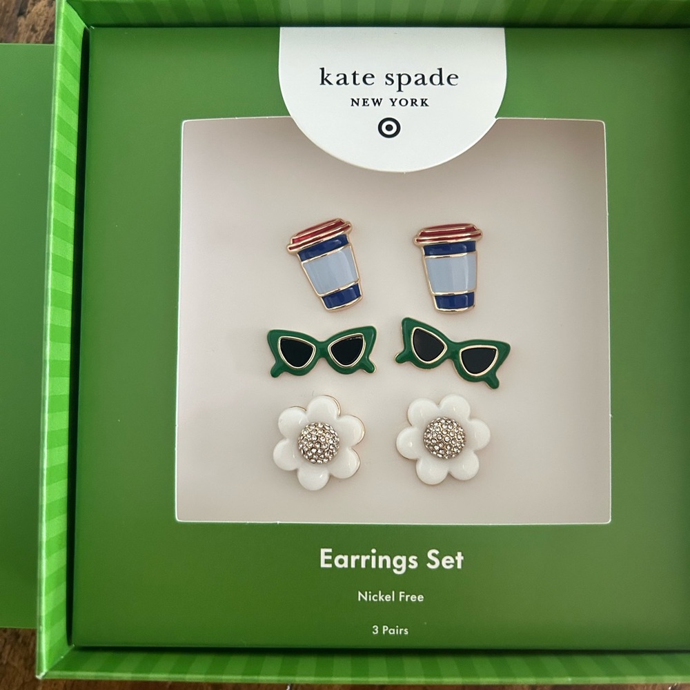 Brand new in box Kate Spade + Target Earring Set